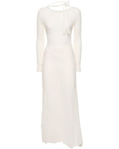 GIMAGUAS Robe longue en dentelle maggie - Blanc