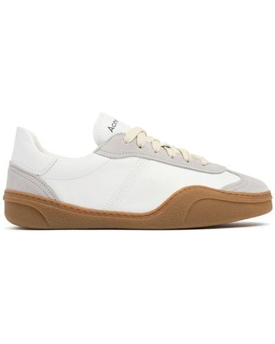 Acne Studios Bars Leather Trainers - White