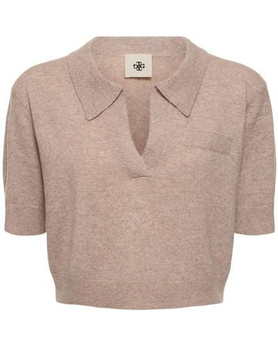 THE GARMENT Piemonte Cropped Cashmere Top - Natural