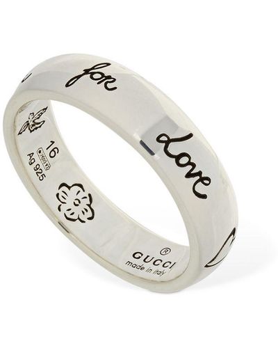 Gucci Blind For Love' Ring - Metallic
