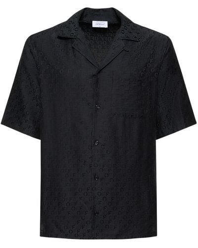 Off-White c/o Virgil Abloh Camisa de seda - Negro
