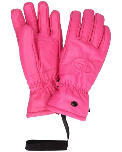 Goldbergh Freeze Leather Gloves - Pink