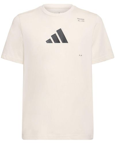 adidas Originals Logo Short Sleeve T-shirt - Natural