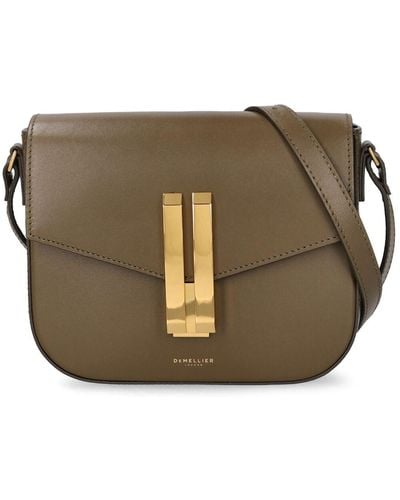 DeMellier London Small Vancouver Smooth Leather Bag - Grey