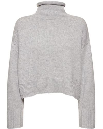 Loulou Studio Sweater Aus Bestickter Woll/kaschmirmischung - Grau