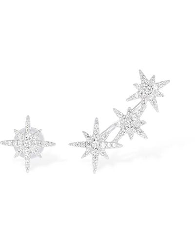 Apm Monaco Boucles d'oreilles asymétriques meteorites triple - Blanc