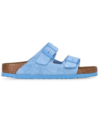 Birkenstock Arizona Suede Sandals - Blue