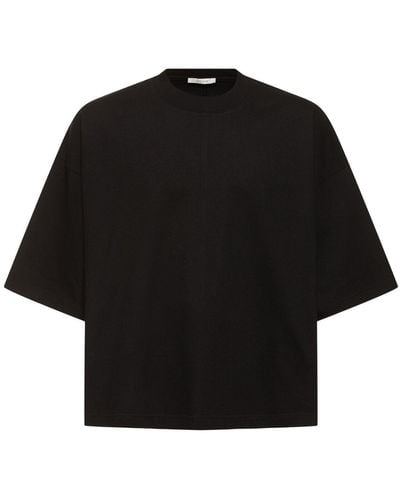 The Row Issio Boxy Fit Cotton T-shirt - Black