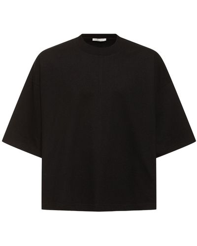 The Row Issio ボクシーフィットコットンtシャツ - ブラック