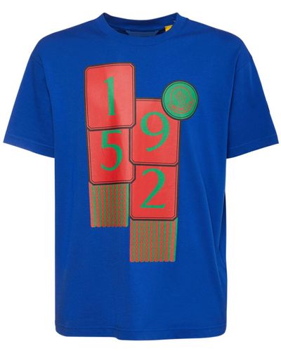 Moncler Genius T-shirt 1952 In Cotone - Blu