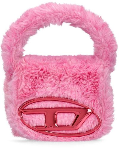 DIESEL Xs 1Dr Faux Fur Top Handle Bag - Pink