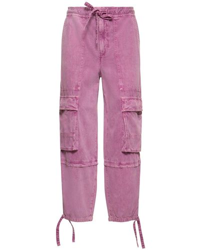 Isabel Marant Ivy Cotton Cargo Pants - Pink