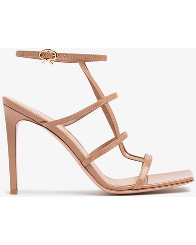 Gianvito Rossi 95Mm Leather Sandals - Pink