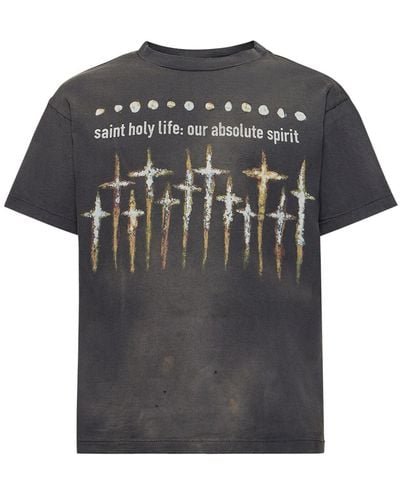 Saint Michael God T-shirt - Black