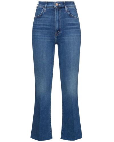 Mother The Hustler Ankle High Rise Flared Jeans - Blue