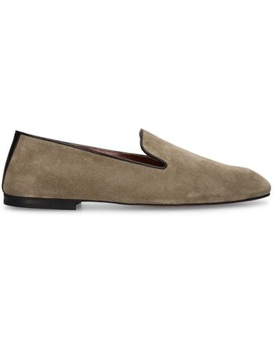 Wales Bonner Suede Loafers - Brown