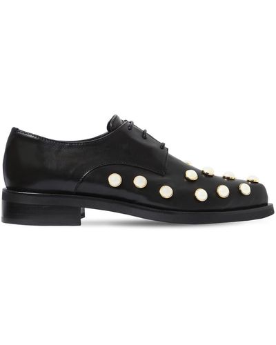 Coliac 20mm Joh Embellished Leather Shoes - Black
