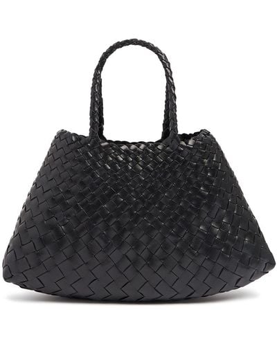 Dragon Diffusion Small Santa Croce Leather Shoulder Bag - Black