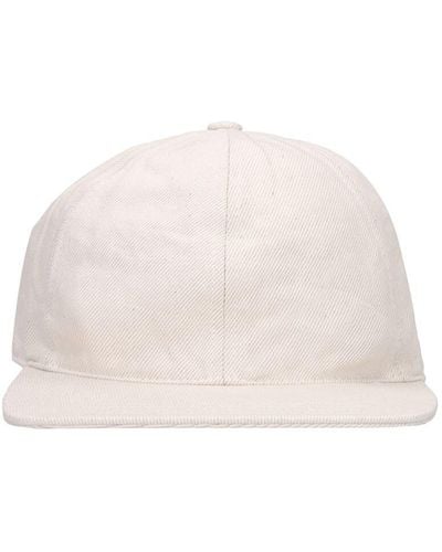 Jil Sander Cotton & Linen Baseball Hat - Natural
