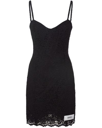 Dolce & Gabbana Lace Mini Dress - Black