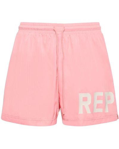 Represent Bañador shorts estampado - Rosa