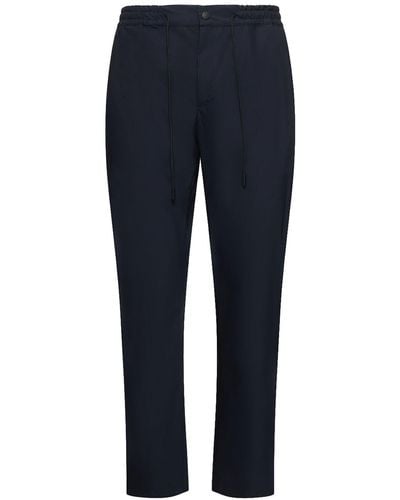 PT Torino Pantalones de popelina de algodón - Azul