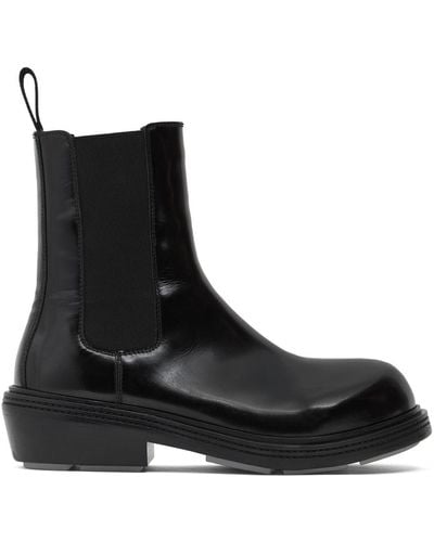 Bottega Veneta 45Mm Fireman Chelsea Leather Ankle Boots - Black