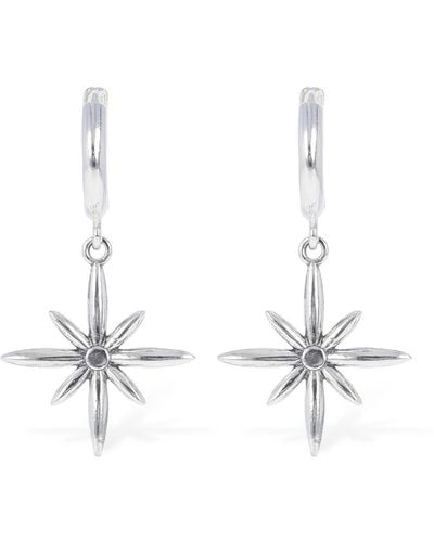 Kusikohc Starflower Hoop Earrings - White