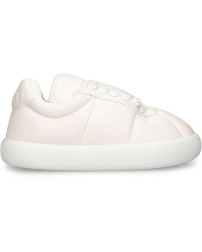 Marni Chunky Soft Leather Low Top Sneakers - Natural