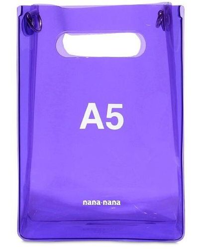 NANA-NANA Tote Bag En Pvc "A5" - Violet