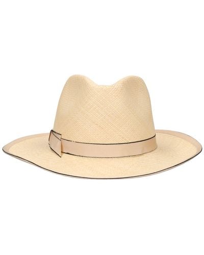 Borsalino Lewis Straw Panama Hat - Natural