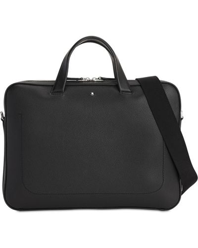 Montblanc Full-grain Leather Briefcase - Black