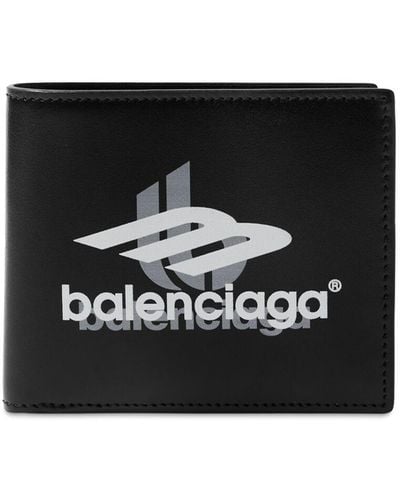 Balenciaga Square レザーウォレット - ブラック