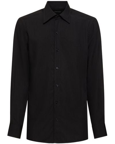 Tom Ford Camisa de seda - Negro