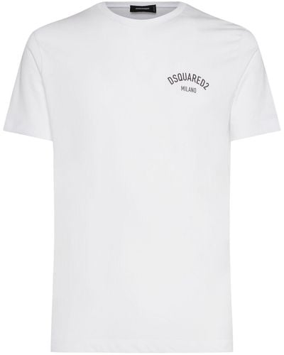 DSquared² T-shirt à imprimé logo milano - Blanc