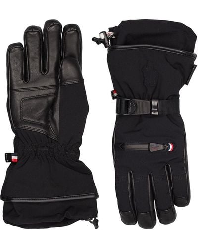 3 MONCLER GRENOBLE Tech Padded Gloves - Black
