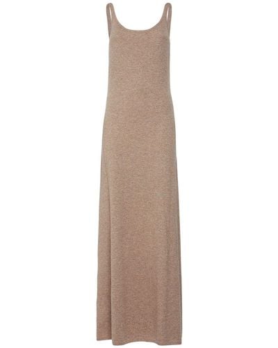 Max Mara Sandalo Wool & Cashmere Knit Long Dress - Natural