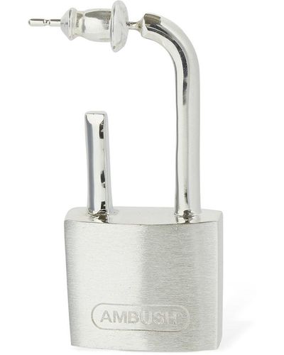 Ambush Mono-ohrring "padlock" - Mettallic