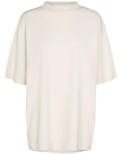 Balenciaga T-shirt Aus Jersey Im Medium Fit - Weiß