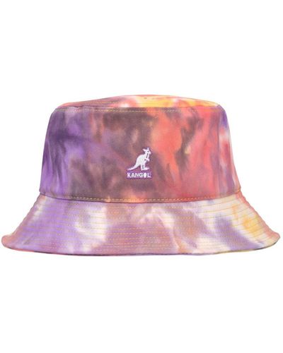 Kangol Tie Dye Cotton Bucket Hat - Purple