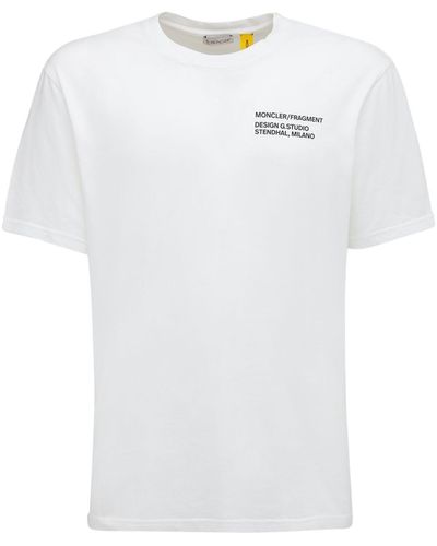Moncler Genius T-shirt "fragt" In Jersey Di Cotone - Bianco