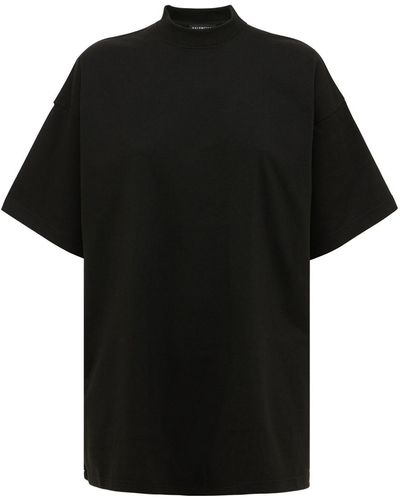 Balenciaga Oversize Cotton T-Shirt - Black
