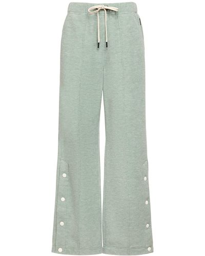 3 MONCLER GRENOBLE Pantalon en molleton de laine mélangée - Vert