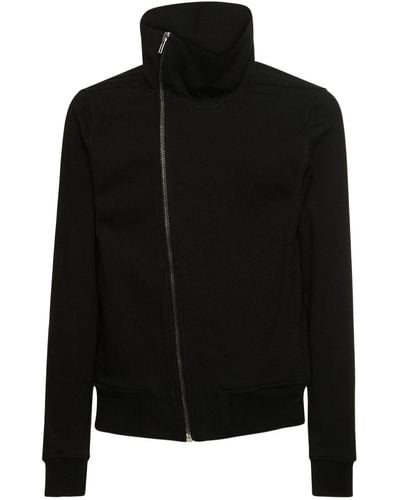 Rick Owens Bauhaus Heavy Cotton Jersey Sweatshirt - Black
