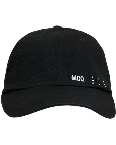 McQ Ic0n Stadium Logo Cotton Cap - Black