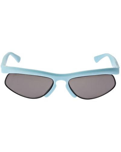 Bottega Veneta Ovale Sonnenbrille Aus Acetat "sporty" - Blau