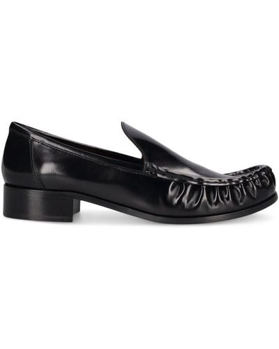 Acne Studios 35Mm Babi Leather Loafers - Black