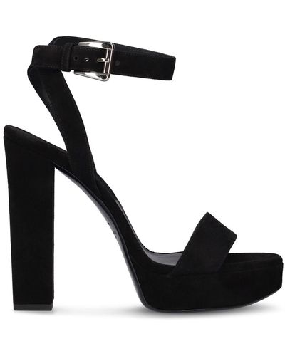Prada- black block heel leather square toe pump size 39 1/2. - Shoes
