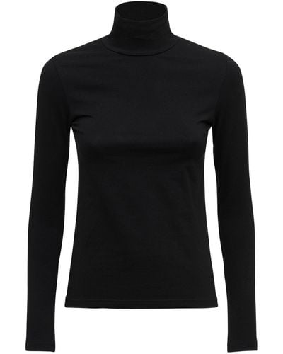 Balenciaga ストレッチジャージーフィットセーター - ブラック