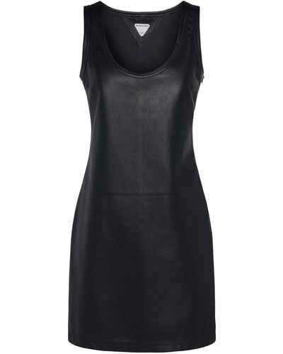Bottega Veneta Leather Dress - Black